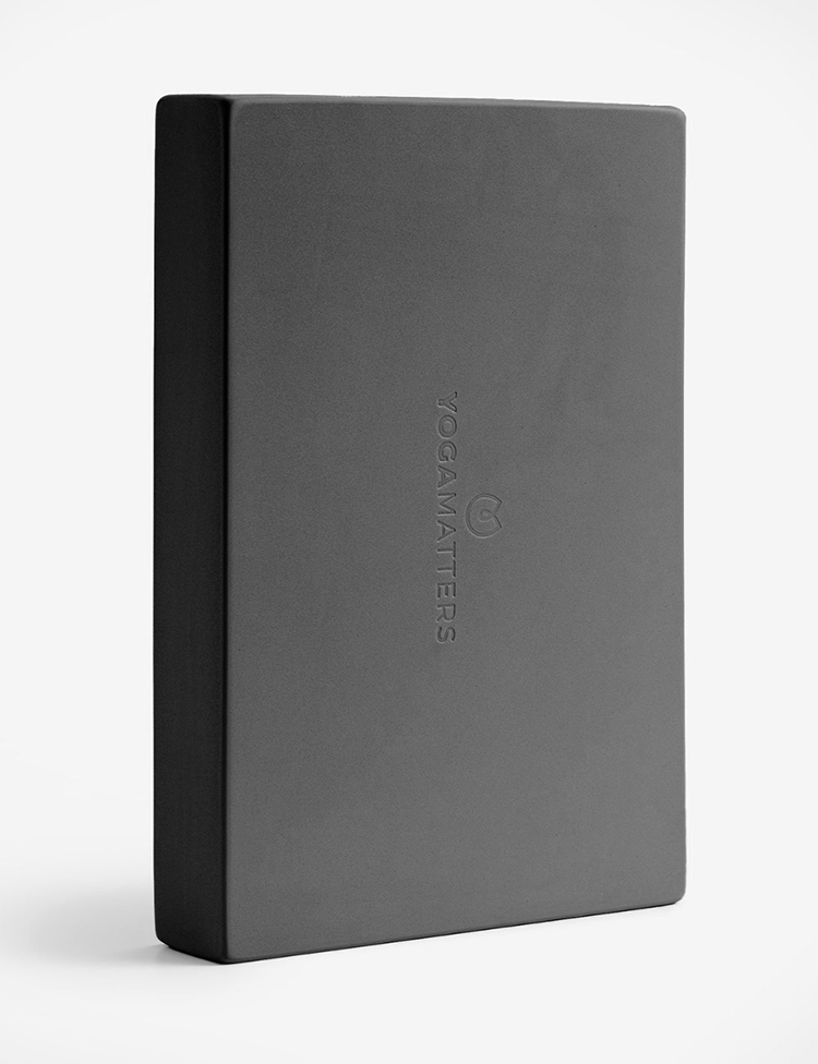 Yogamatters Full Size Yoga Block in Charcoal Black