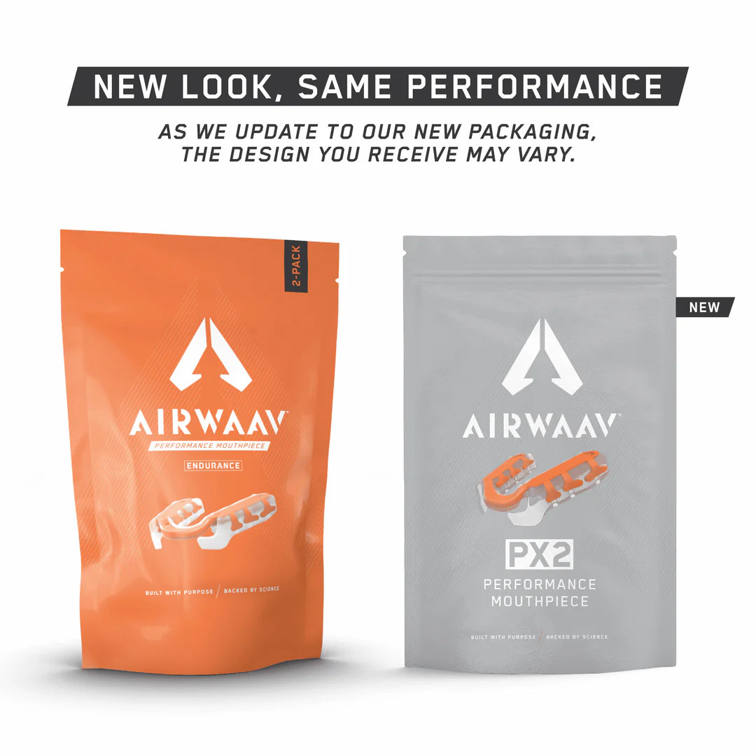 This image compares the old and new designed packaging. The product is the same but the packaging has changed and the name has changed from ‘Endurance’ to ‘PX2’.