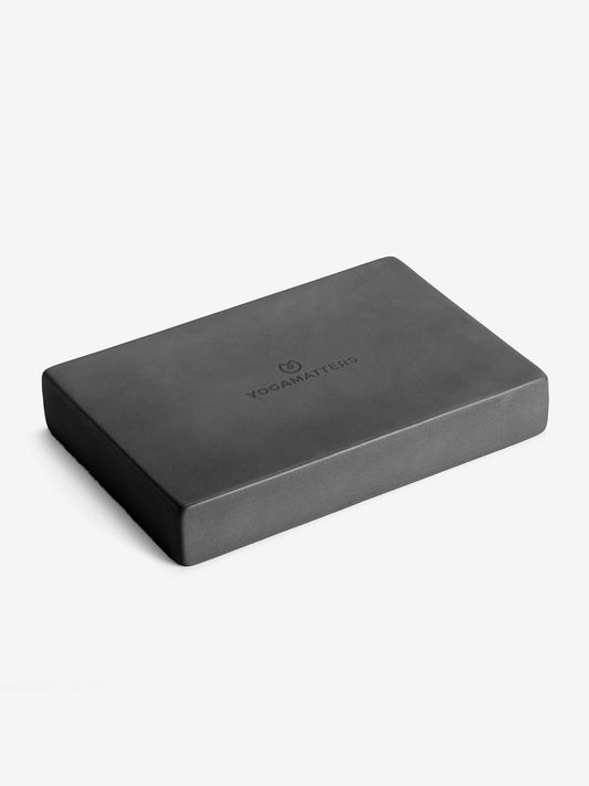 Yogamatters Full Size Yoga Block in Charcoal Black